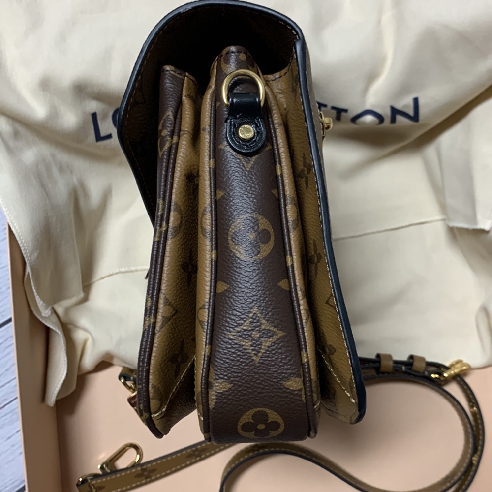 Louis Vuitton Brown Pochette Metis Reverse Monogram Canvas Crossbody Bag - Picture 8 of 16